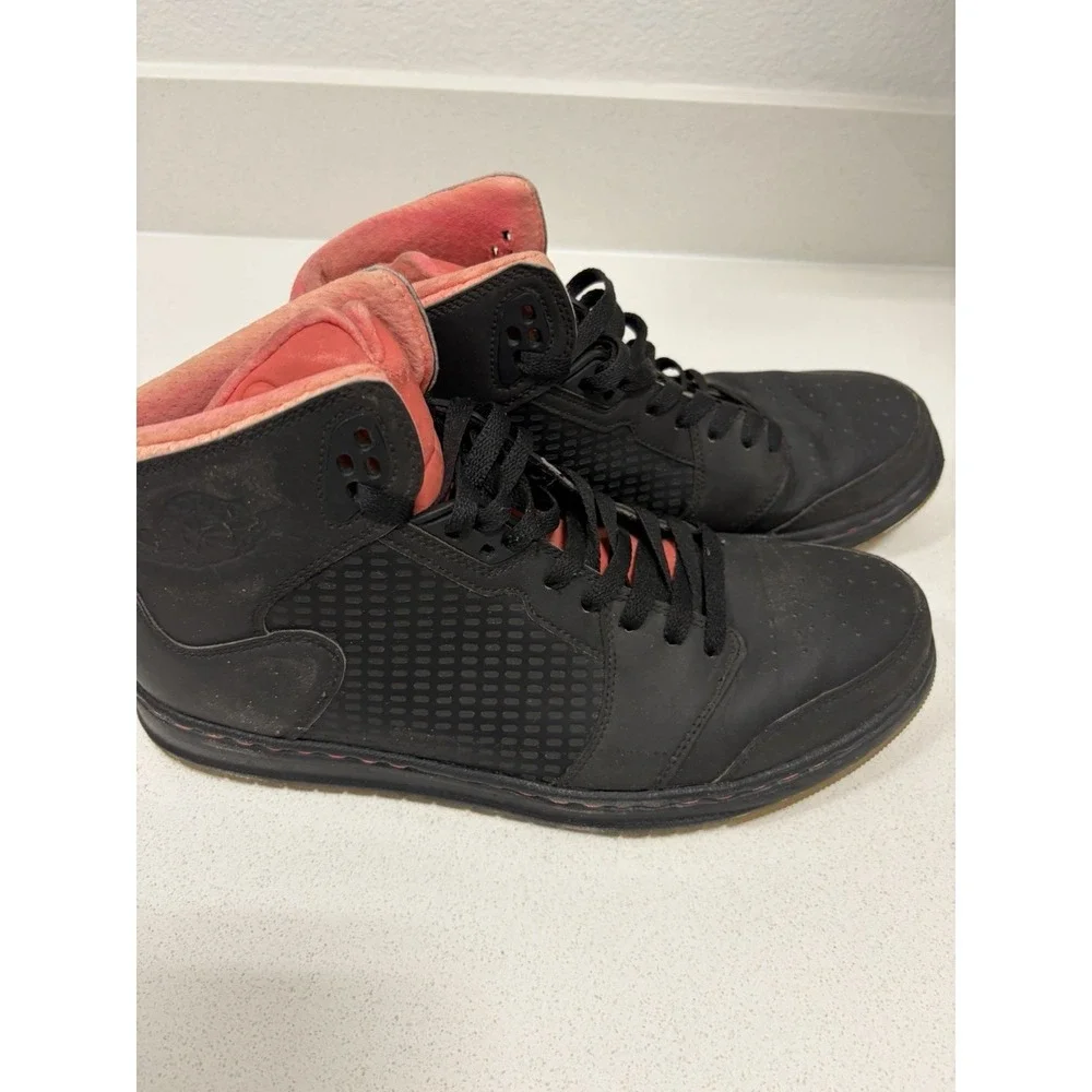 Size 10 Air Jordan Prime 5 Black/Infrared Pre Owned 429489 018 Sneakers Shoes
